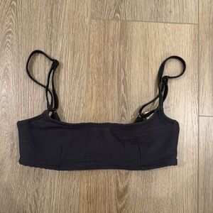 Zulu & Zephyr Black Ribbed Textured Bikini XS 4